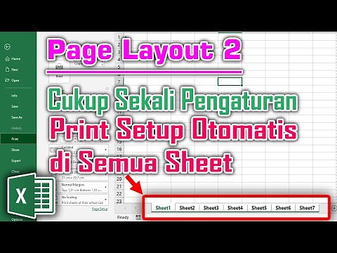 Important Page Layout Settings in Excel - Automatic for All Sheets