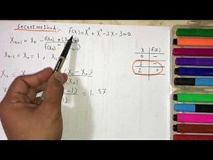 تحليلات عددية secant method