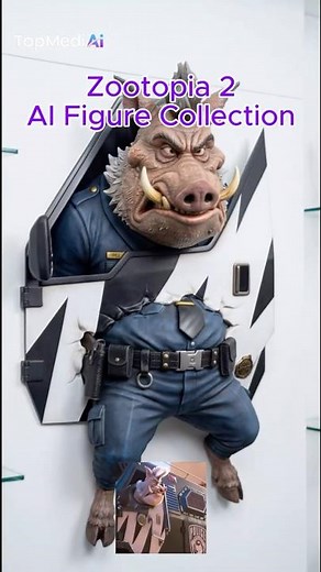 🪄Zootopia 2 FIGURES Unlocked!🦊🐰Which Is Your FAVORITE?#topmediai #zootopia #disney #ai