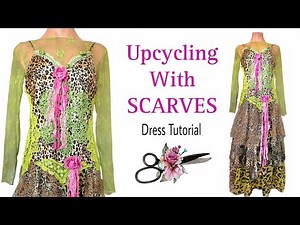 DIY Making a Whimsigoth Dress From Scarves And a Thrifted Nighty / Slip