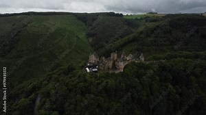 Exploring the enchanting Bourscheid Castle nestled in Luxembourg's hills