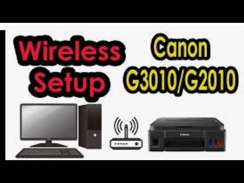 How To Setup WiFi and Print Wirelessly Canon G2010/G3010/G1010 Printer using Your Pc..