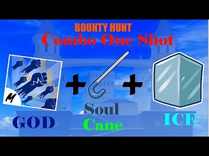 Combo One Shot [ SOUL CANE+GODHUMAN+ICE ] #bloxfruits | #bountyhunting | #roblox | #pvp | #combo