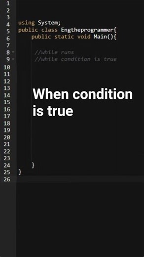 what is while loop in C#?