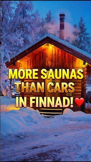 In Finland, There Are More Saunas Than Cars! 🇫🇮🔥