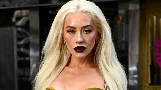 Christina Aguilera's Nails Are On Fire… Literally