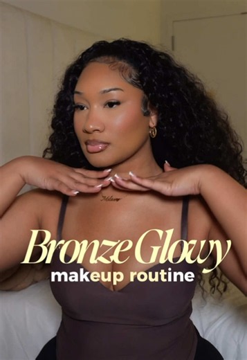 Bronze Glowy Glam Makeup Look — Soft Glam Tips