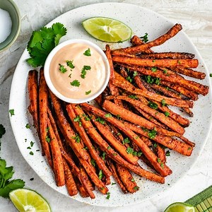 572 reactions · 1.3K shares | Here's a healthier way to satisfy those french fry cravings. They're not sweet potato fries, but they taste like them! 凌 | Host The Toast | Facebook