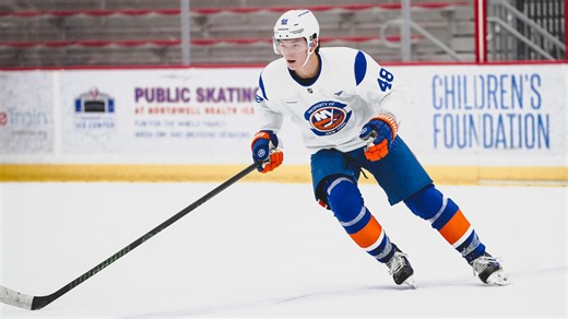 Catching Up with Matthew Schaefer After Day One of Rookie Camp