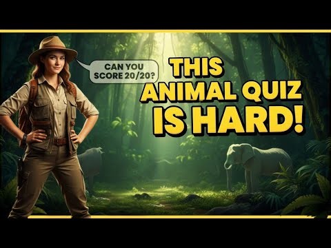 THIS ANIMAL QUIZ IS HARD! 🦁 Can You Score 20/20? | Animal IQ Challenge