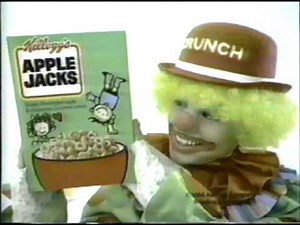 1985 Kellog's Apple Jacks cereal commercial. With free stickers of Michael Jackson & The Jacksons.