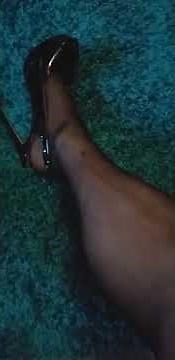crossdresser legs and high heels