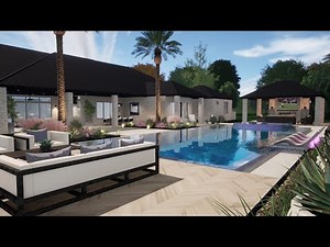 Ultimate Oasis: Structure Studios VIP3D | Dallas, Texas | Pool, Outdoor Kitchen, Spa & Fireplace