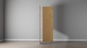 RoomyLife Easy-DIY 30 in. W x 24 in. D x 90 in. H in Shaker White Ready to Assemble Utility Kitchen Cabinets with 2-Doors BD-RWU309024