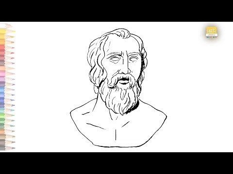 Plato Drawing || How to draw Plato / Socrates drawing step by step