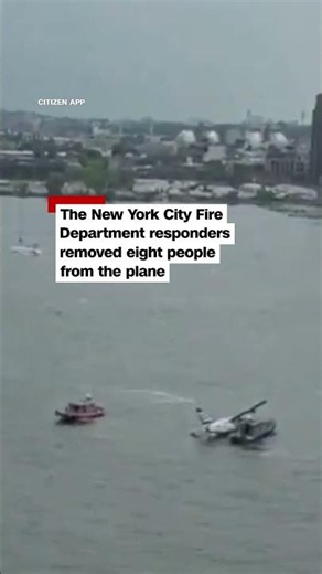 Small plane makes hard landing in New York’s East River