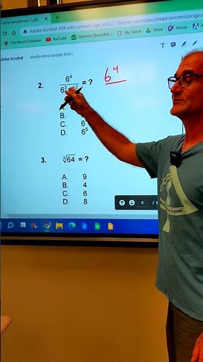 ASVAB Math Knowledge Exponents