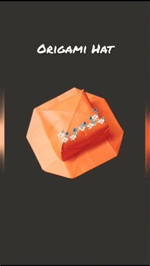 DIY Origami Paper Hat 🤠/ Origami Paper Hat #shorts