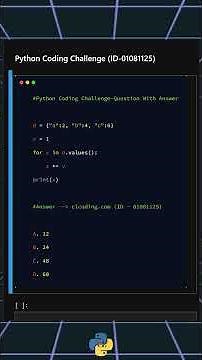 Python Coding Challenge ID 01081125