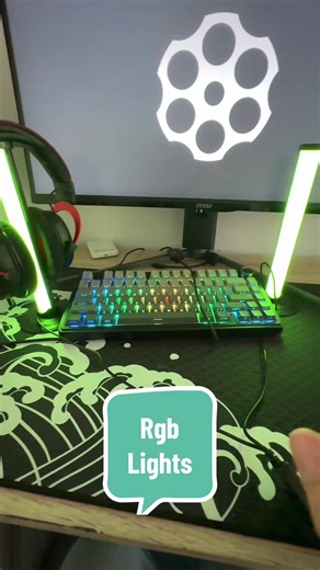 Cute little lights for the computing setup #rgblights #gamer #giftideas #tiktokmademebuyit #ambientlight