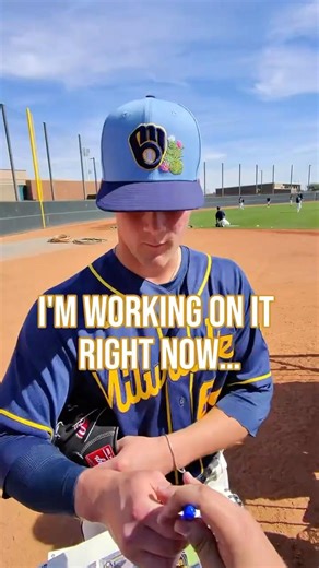 This MLB Prospect is Working on Collecting his own Baseball Cards