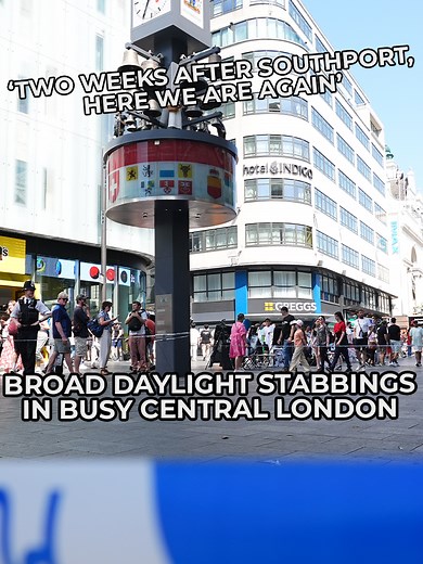 Former police detective, Peter Bleksley, reacts to two people being stabbed in Leicester Square in broad daylight: 'Two weeks after Southport, here we are again.' #London #LeicesterSquare #Police #uknews #GBNews