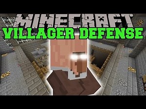 Minecraft: DEFEND THE VILLAGER (DON'T LET THEM DIE!) Mini-Game
