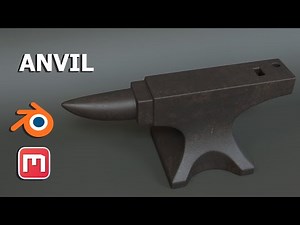 How to model and texture a Anvil - Blender - Quixel Mixer