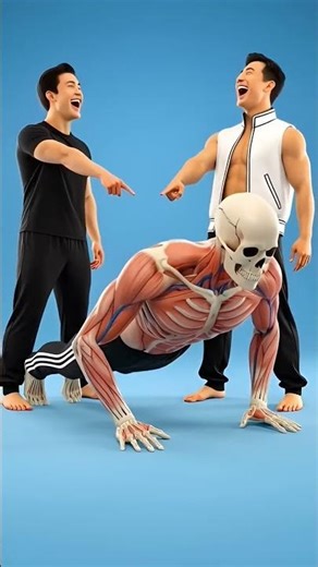 Push Up Ka Sahi Tarika 🤔 | Step by Step Guide for Beginners | #facts​ #shorts​ #homeworkout​ #skull