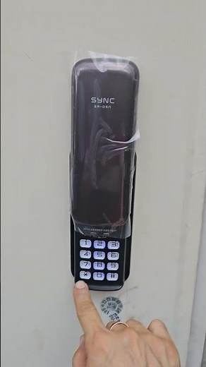 [보급형도어락설치]포천 소흘읍 이동교리 빌딩 화장실 철문 디지털도어락(번호키) 설치 후기 - SYNC SR-05N