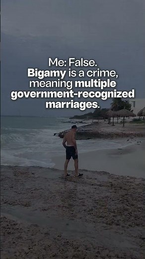 Two Men? Legal. Two Wives? Criminal?
