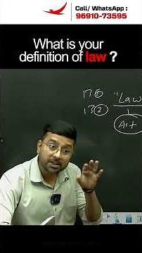 What is your definition of law? #aashayeinjudiciary #law