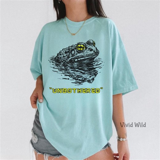 Unbothered Toad Shirt - Funny Frog T-shirt - Weirdcore Graphic Tee - Comfort Colors Tee - Gildan Sweatshirt & Long Sleeve - Etsy