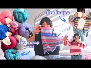 I knit the PERFECT scrap yarn sweater… and it’s SO easy!! 🧶✨