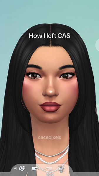 Transforming My Sim in CAS: A Before and After