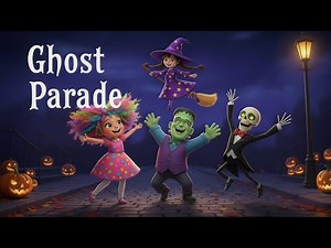 Halloween Ghost Parade Animated Sing-a-Long Musical! 🎃 Spooky Fun and Silly Surprises