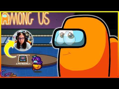 I PRESS THE EMERGENCY BUTTON TO ASK HOW THEY ARE | AMONG US | CRYSTALSIMS