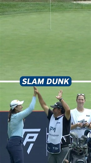 Daniela Darquea With the SLAM DUNK Hole-in-One! 🏌️‍♀️🔥