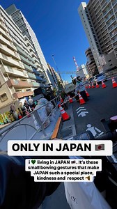 ONLY IN JAPAN 🇯🇵 i 💚 living in JAPAN 🇯🇵. It’s these small bowing gestures that make JAPAN such a special place, kindness and respect 🫡 #japan #onlyinjapan | Jennifer Muramatsu