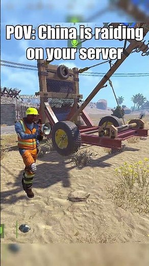 POV: The Chinese Clan is raiding on your Rust Server