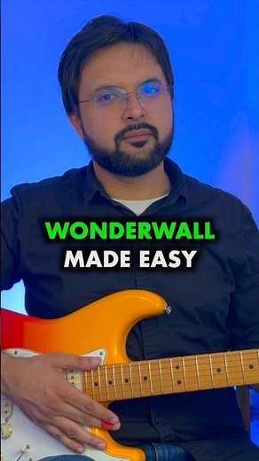 Quick Wonderwall Guitar Lesson | Perfect for Beginners #oasis #WonderwallTutorial #LearnGuitar