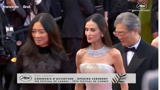 Demi Moore turns head on red carpet as she steps out at Cannes Film Festival