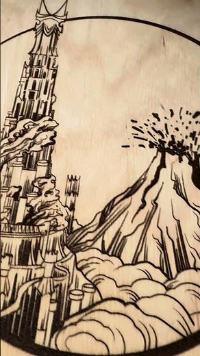 MORDOR 3D WOOD MAP #lordoftherings #lotr #middleearth #mordor