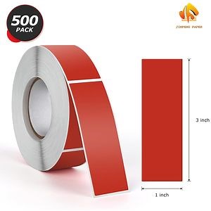 [Hot Item] Colorful Self-Adhesive Heat-Sensitive Paper Labels Red Yellow Blue Green Purple Thermal Label