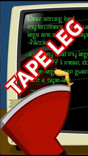 Tape Leg! #strongbad #homestarrunner #shorts