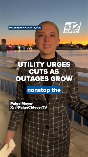 OUTAGES EXPECTED⚠️ | As outages pop up across our area, crews are urging everyone to cut back on electricity — have you noticed any issues at home? CBS12's Paige Meyer reports. Read more: https://bit.ly/4tdpE6e | CBS 12 News