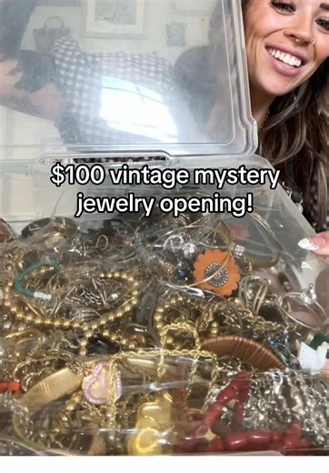 Unboxing $100 Vintage Mystery Jewelry Haul
