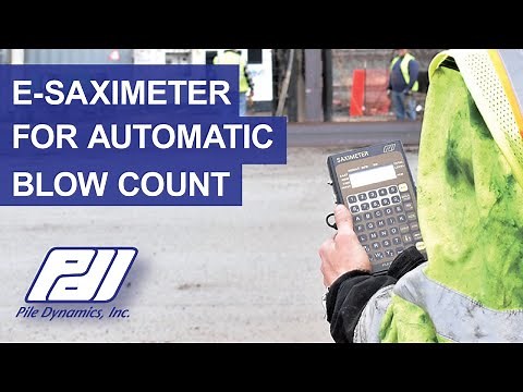 E-Saximeter for Pile Driving Blow Counts
