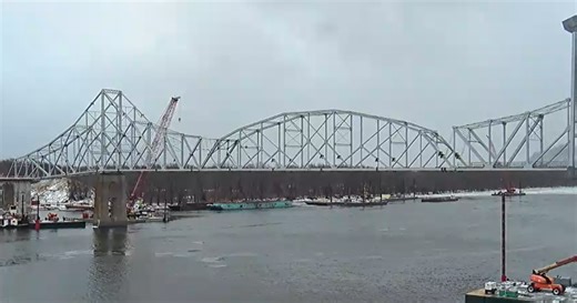 VIDEO: Lansing Bridge implosion over Mississippi River