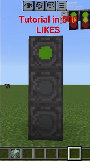 WORKING TRAFFIC LIGHT with command blocks TUTORIAL in 500 LIKES #minecraft #fyp #minecrafttutorial